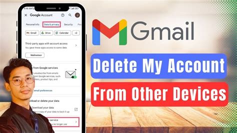 how to delete my gmail account from other devices permanently