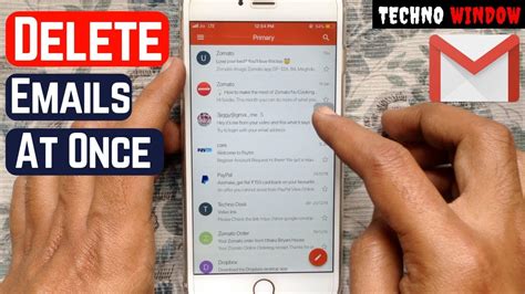 how to delete my gmail inbox on iphone