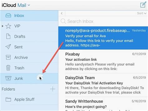 how to delete my icloud email from websites