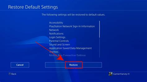 how to delete network settings on ps4