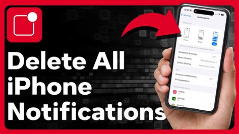 how to delete notifications on iphone