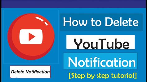 how to delete notifications on youtube