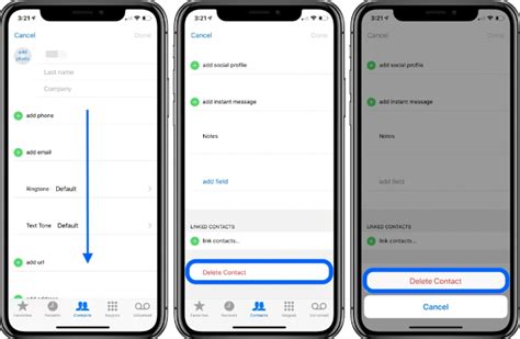 how to delete number on iphone