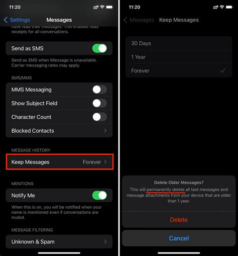 how to delete old messages on iphone 16