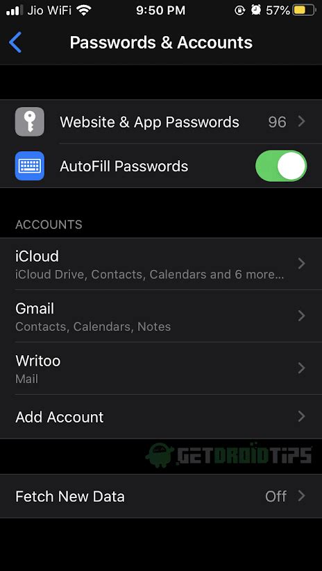 how to delete old saved passwords