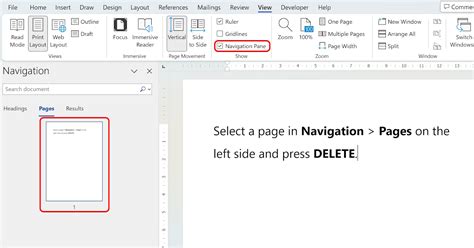 how to delete pages on microsoft word document