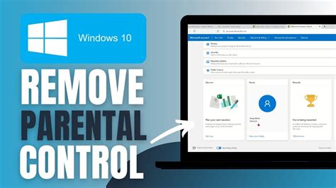 how to delete parental controls on windows 10