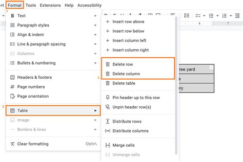 How To Delete Part Of A Table In Google Docs