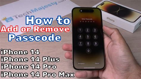 how to delete passcode on iphone 14