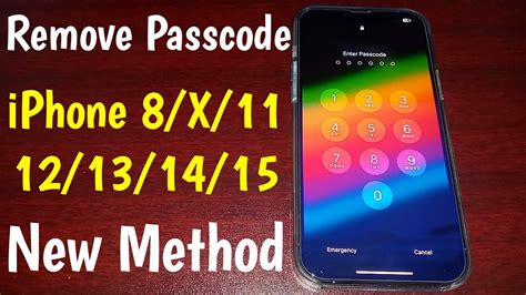 how to delete passcode on iphone 8