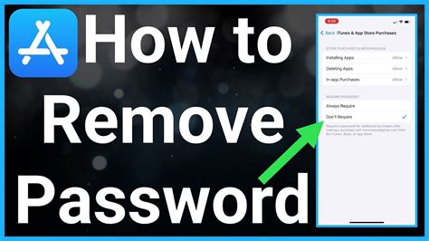how to delete password from app store
