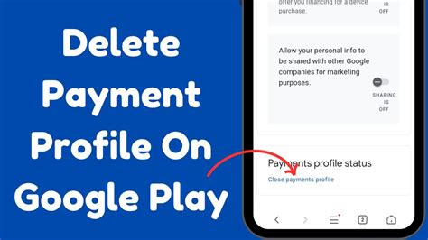 how to delete payment profile in google