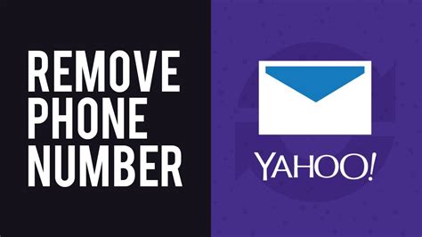 how to delete phone number from yahoo email