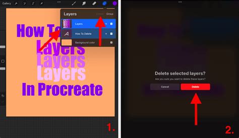 how to delete photo procreate