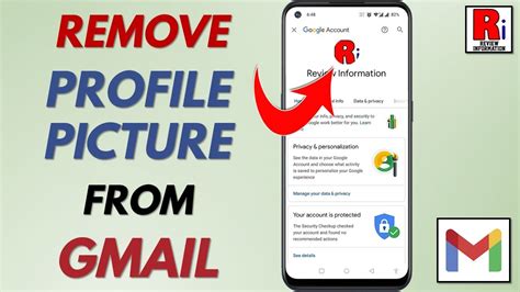 how to delete profile picture in gmail
