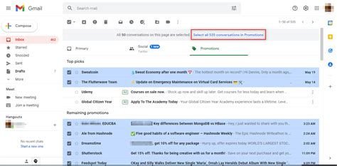 how to delete promotional emails in gmail on android