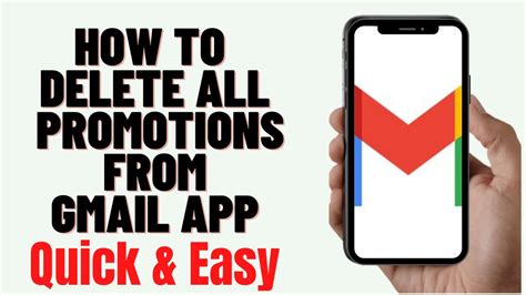 how to delete promotions in gmail app