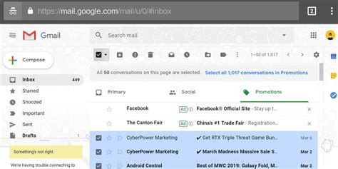 how to delete promotions in gmail on android