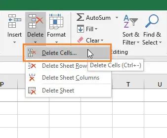 how to delete protected cell in excel