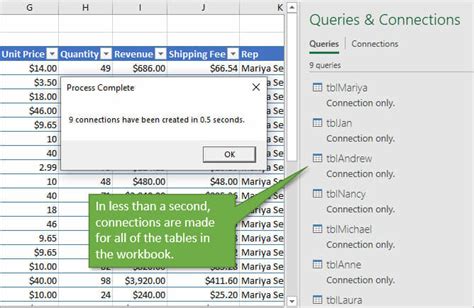 how to delete queries and connections in excel