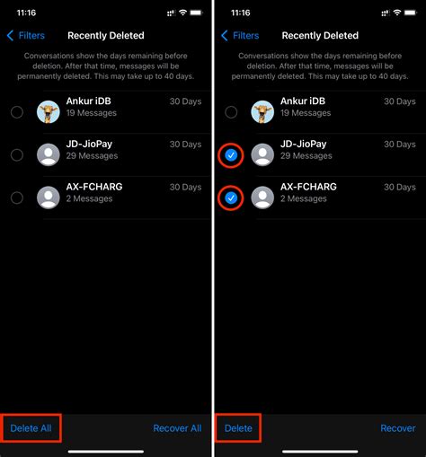 how to delete recently deleted messages on instagram on iphone