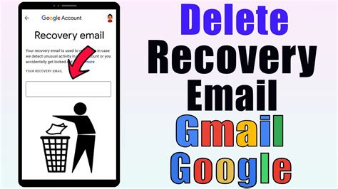 how to delete recovery email from google account