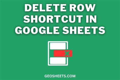 how to delete row in google sheets shortcut mac