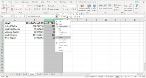 how to delete rows and columns in excel