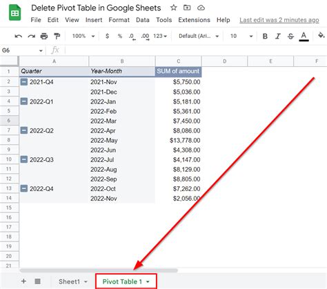 how to delete rows in google sheets table