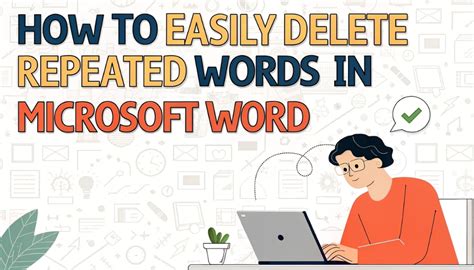 how to delete same words in word