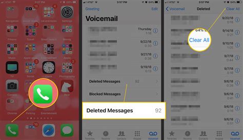 how to delete saved voicemail messages