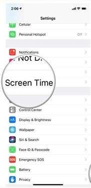 how to delete screen time without code