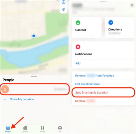 how to delete share my location