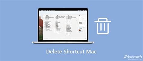 how to delete shortcut on mac