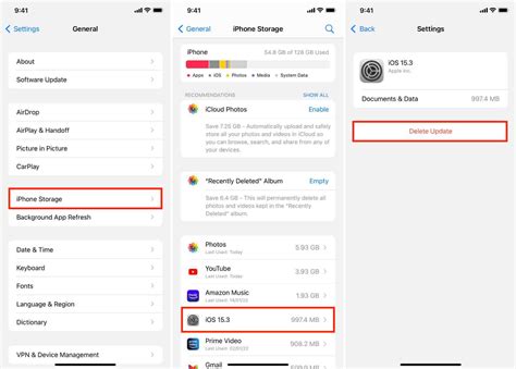 how to delete software update ios 18