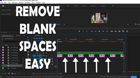 How to Delete Space Between Clips in Premiere Pro 1 Click Shorts