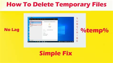 How To Delete Temporary Files In Desktop