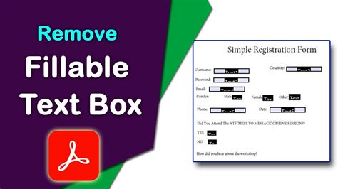 how to delete text box in adobe reader