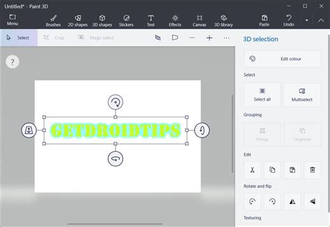 How To Delete Text Box In Paint 3D