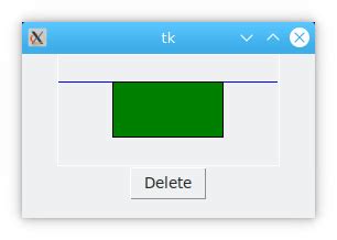 how to delete text from canvas tkinter