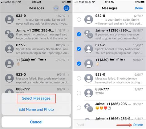 how to delete text messages on iphone for good