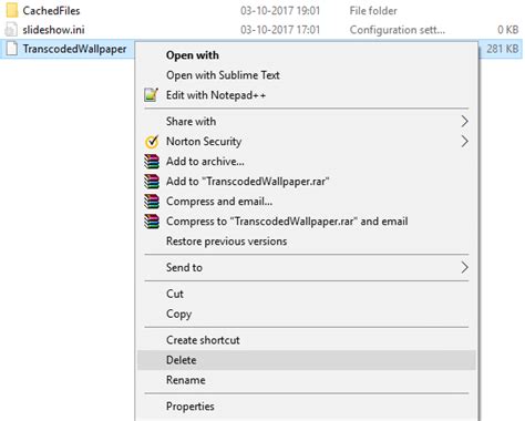 How To Delete Transcodedwallpaper