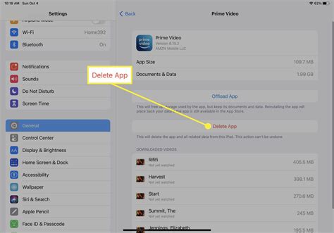 how to delete uninstalled app data on ipad