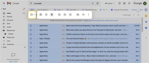 how to delete unread messages from gmail