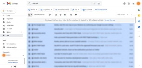 how to delete unwanted mails in gmail inbox