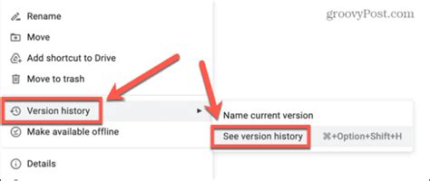 how to delete version history in google slides