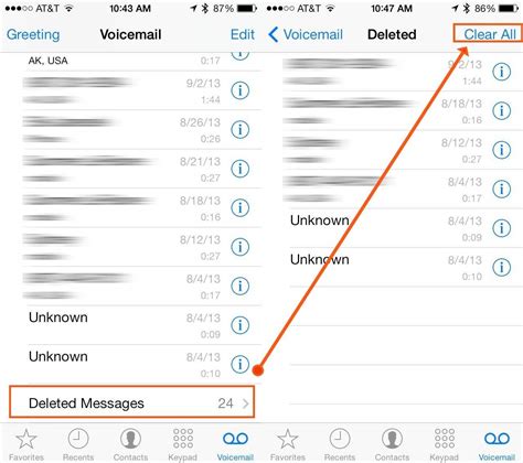 how to delete voicemail on iphone 7