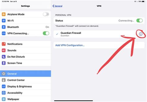 how to delete vpn from iphone settings
