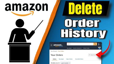 how to delete your order list on amazon