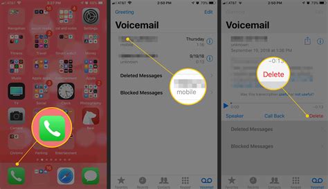 how to delete your sent voicemail on iphone